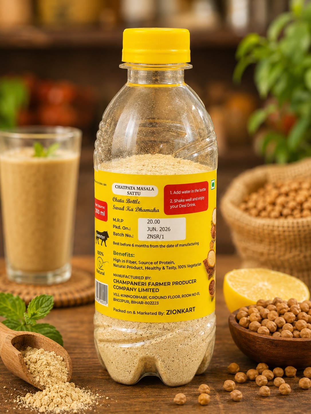 Pre Mix Chatpata  Sattu Bottle 300ml